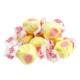 Yellow guava salt water taffy, approximately 65 tropical pieces per pound, made in USA.