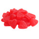 Red heart-shaped Swedish Fish candies, bulk unwrapped. Soft, chewy cherry flavored, approx 125 pieces per pound.
