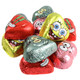SpongeBob Valentine Chocolatey Hearts, Palmer, assorted foil-wrapped hearts with characters, approx 48 pieces per pound.