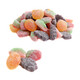 Sour Patch Fruit Mix, assorted sour gummy watermelons, grapes, strawberries, peaches. Red, green, purple, orange. Approx 110 pieces.