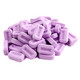 Vibrant purple Pez bulk grape candy, over 600 pressed pieces per pound, sweet and tangy, for candy dishes and sharing.