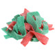 Christmas Sour Belts, red strawberry & green apple, 9-inch sour gummy candy, approx. 50 per pound.