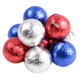 Milk Chocolate Balls Red Silver and Blue Mix