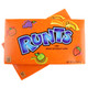12-pack Runts Theater Boxes, 5oz each. Rainbow fruit-shaped pressed candy: banana, grape, orange, strawberry, green apple.