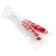 24 mini red unicorn lollipops, individually wrapped. Vibrant cherry flavored, whimsical unicorn design, 6.25 inches long.