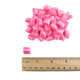 Pretty pink, pillow-shaped hard candies, Pink Peppermint Maiden Kisses, refreshing mint, approx 450 per lb.