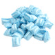 Light Blue Peppermint Maiden Kisses, unwrapped pastel blue minty candy pillows by Atkinson. Bulk 450 per pound for events.
