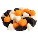Ghoulish Halloween Gummies, orange pumpkins, white ghosts, black bats. Approx. 130 fruit-flavored gummies per pound.