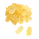 Vibrant yellow Pineapple Gummy Bears, tropical sweet candy, approximately 125 bears per pound.