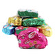 Sitting milk chocolate bunnies, approx 50 per lb, wrapped in brightly colored Italian foil, for Easter.