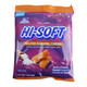 Hi Chew Hi-Soft Salted Caramel Chews, individually wrapped in a 3oz bag, approx. 17 caramel-colored pieces.