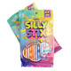 Silly Stix Candy Filled Straws, 2.75oz bag, 40 colorful 6-inch sour powder stix, tropical, orange, cherry, grape.