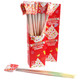 Smarties Candy Powder Filled Straws, 48 piece pack, with vibrant rainbow candy powder in clear straws.