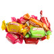 Gustaf's Assorted Soft Punch Chews, individually wrapped, rainbow colored, cherry, mango, orange, strawberry, apple, lemon.