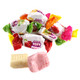 Gustaf's Assorted Soft Punch Chews. Individually wrapped, vibrant rainbow colors. Fruity cherry, mango, orange, strawberry candy.