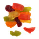 Hot Wheels Gummies, colorful racecar & vehicle shapes in orange, red, green, yellow. Approx. 90 per pound.