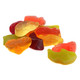 Clever Candy Hot Wheels Gummies, 90 count, colorful racecar shapes, orange, cherry, apple, strawberry, pineapple, lemon flavors.