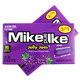 Mike and Ike Jolly Joes, 24 individual boxes of vibrant purple grape flavored chewy jelly candy.