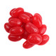Vibrant red jumbo cinnamon jelly beans, large spicy candy, approx. 80 pieces per pound.