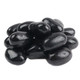 Jumbo black licorice jelly beans, rich anise flavor. Approx 80 shiny black candies per pound.