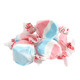 Red, white, and blue Salt Water Taffy Rocket Pop, cherry, lime, blue raspberry flavors, approx 65 pieces per pound.