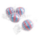 Jumbo pink and blue cotton candy hard candy balls, individually wrapped. Nostalgic sweet flavor, approx 45 pieces per pound.