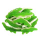 Vibrant green Kervan Gummy Crocodile candy, featuring square scales, approximately 114 per pound.