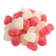 Red and white Valentine Spice Drops, cinnamon and peppermint flavors, sparkling sugar coating.