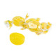 Vibrant yellow Lemon Drop Filled Hard Candy, 90 pieces per pound, with tangy lemon filling in bulk.
