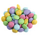 Vibrant pastel Easter M&M's, milk chocolate candy in crisp shells, perfect for dishes, baking, or baskets.