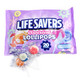 20-piece bag Lifesavers Swirled Lollipops, vibrant cherry, orange, strawberry, blueberry vanilla flavors.