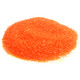 Orange sanding sugar crystals, perfect for decorating Halloween cookies and cakes, coarse orange sugar.