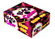 Charms Black Cherry Blow Pops, 12 boxes, 48 dark red lollipops per box, hard candy, bubblegum center.