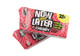 Now and Later Cherry hard chew taffy squares, 12 packs, 24 count total. Individually wrapped red candies.