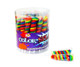 Rainbow Twist Lollipops, vibrant rainbow colors, individually wrapped, sweet tutti frutti flavor, 30 count per container, 6 containers.