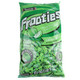 Green Apple Frooties, 360 pieces of bright green, fruit-flavored soft chewy candy from Tootsie Roll.