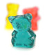 Brightly colored 3D Gummy Chubby Bears, 2.2LB bag. Assorted fruit flavors, chewy, adorable candy.