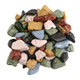 Chocolate Rocks Regular Mix, Kimmie Candy milk chocolate nuggets, dark & pastel candy shells, realistic rock look.