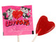40 individually wrapped Luv Pops heart lollipops. Cherry flavored candy for kids, Valentine's Day.