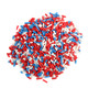 image of red white and blue sprinkles patriotic 4th of july baking candy