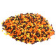 Assorted brown, yellow, orange Autumn Sprinkles. Many vibrant fall-colored baking and dessert topping sprinkles.