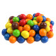 Colorful rainbow Sixlets candy, bite-sized chocolate with crisp shells. Perfect for parties, buffets, snacks.