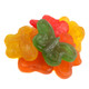 Large gummy butterflies, 30lb bulk box, vibrant red, pink, green, yellow, orange candy.