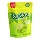 Peelerz Green Apple novelty gummy candy, 6oz bag with approx 30 soft chewy green peelable pieces.
