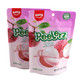 Pink Peelerz Lychee Candy, 6oz bag, 36 peelable floral gummy pieces, tropical flavor, chewy texture.