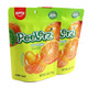 Peelerz Orange Candy, 6oz bag. Approx 36 bright orange, chewy peelable gummy pieces. Zesty citrus novelty candy.