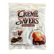 Creme Savers Chocolate & Caramel Creme hard candy, 6.25oz bag, 12 pack. Brown & tan swirled pieces, individually wrapped.
