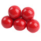Vibrant red, glossy 1 inch unwrapped cherry gumballs. Perfect for vending machines, candy dishes, or Valentine's.