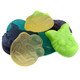 Albanese Gummy Halloween Monsters, spooky shapes, ghouls, goblins, fruity, chewy, approx 60 per pound, green.