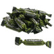 Atkinson Caramel Apple Caramels, individually wrapped chewy green and brown candies.